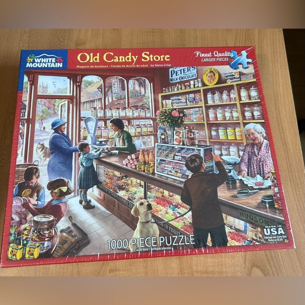 New unopened White mountain puzzle Old Candy Store 1,000 pieces games toys